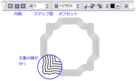 等高線効果の適用結果